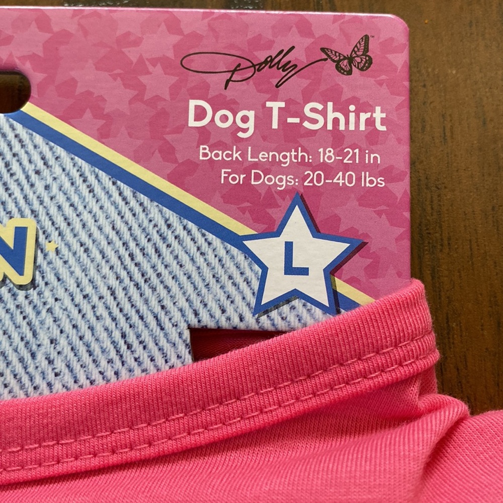 Doggy Parton Pink It Cost a lot of Money to Look This Cheap Dog T Shirt Size L - Picture 4 of 7